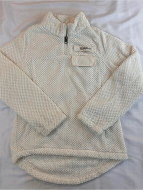 Girl’s Magellan Outdoor 1/4 Zip Pullover Fleece Classic Fit, white, Size S - 511